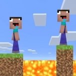 Игра Майнкрафт Челлендж по Паркуру на Двоих
